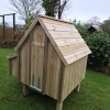 Six Bird Chicken House with Nesting Box - Image 3